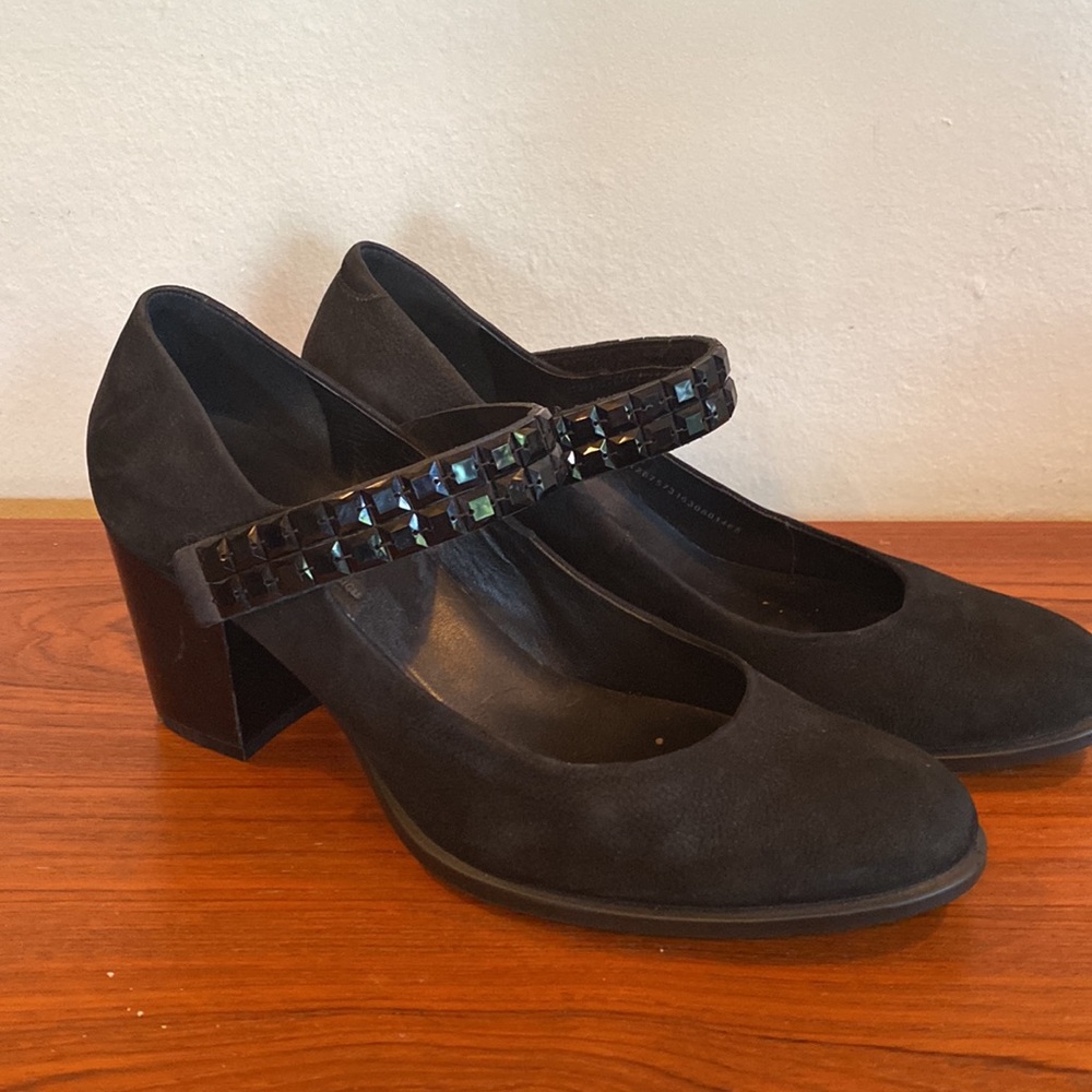 Ecco Mary Jane with beaded strap